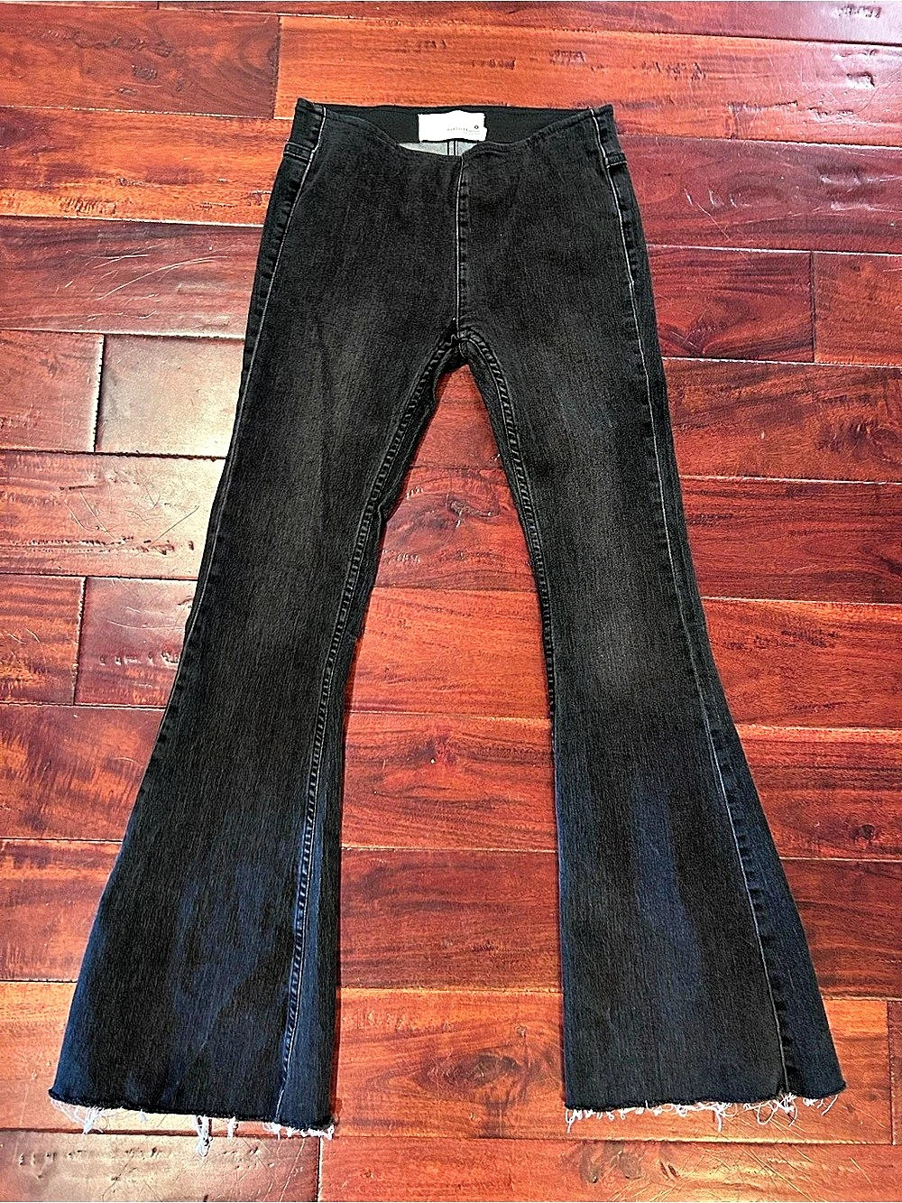 Newbury Custom Women's Black Flare Jeans Size Small